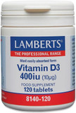Lamberts Vitamin D3 400iu (10µg) 120 Tablets