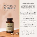 Fushi Organic Red Clover Capsules, 60 Caps | Fresh-Ground Whole Food | Rich in Minerals, Supports Womens Health | Indigenously Sourced | Ethical, Vegan & Made in the UK