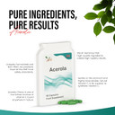 VED Organic Acerola Cherry, Acerola Cherry Spray Dried Juice Powder 850 mg, 90 Vegan Capsule (45 Days Supply)