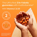 Bio-Kult 3in1 Gut Health Gummies for Kids | 2B CFU + Multivitamins | Strawberry Flavour | Ages 4+ | 30 Probiotic Gummies