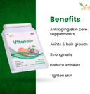 Vitafair Collagen Plus Coconut Oil, Vitamin C, hyaluronic Acid, 860 Mg 90 Vitafair Blend of Collagen, Coconut Oil, Vitamin C& Hyaluronic Acid, Support The Condition of Your Skin, 860 mg 90 Soft Gel
