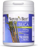 Silica 200mg | High Strength Naturally Sourced Silica Supplement | for Skin Health and Mobility | 90 One-A-Day, Vegan Capsules | from Bamboo Extract | UK Made