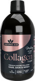 Natures Aid Marine Collagen Liquid 5000 mg, Premium High Strength Hydrolysed Type 1 Collagen Peptides with Added Biotin Zinc for Hair Skin Nail and Joint Support, Strawberry Lime 500 ml