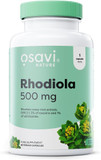 Osavi Rhodiola 500 mg  60 Vegan Capsules | Standardized Rhodiola Rosea Root Extract | Supports Mental & Physical Wellbeing | Supports The Reduction of Fatigue and Stress