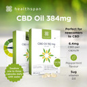 Healthspan 384mg CBD Oil Capsules | 60 Capsules | Added Vitamin D3, 30 Count (Pack of 2)