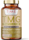 TMG (Trimethylglycine) - 120 x 600mg Capsules - for Optimal Methylation & Homocysteine Levels - Ultra Pure & High Strength - UK Made to GMP Standards - Pullulan