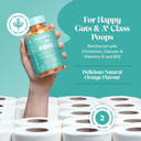 Fibre Gummies  4000 mg High Fibre  Fibre Supplements with Calcium for Gut Health and Digestive System Support - Vitamin D, B12, Chromium and Inulin - 60 Gummies  by Novomins