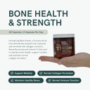 Dr Sosnowski's Bees Knees Bone Health Supplements | Ultimate Health & Support Formula with Inflammation Relief, Vegetable Capsules, 60ct