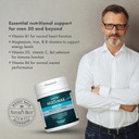 Nature's Best Multi-Max Man 50+ Multivitamin - Targeted Support with Vitamin D, B and Magnesium for Energy & Cognitive Health for Men Over 50 - UK Made - 90 Tablets (3 Months' Supply)