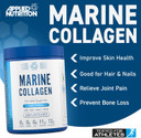 Applied Nutrition Marine Collagen Powder - Hydrolysed Collagen Protein, Healthy Skin, Hair, Nails (Cherry & Apple) (300g - 25 Servings)