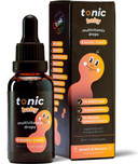 Tonic Health Baby Multivitamin Drops - 14 Baby Vitamins A, C, D, Minerals, and Plants - No Sugar/Preservatives - Kids Vitamins 6 to 36 mos for Growth and Development, Peach and Banana 30ml (Pack of 2)