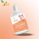 Liquid Collagen Peptides Supplement, Faster Absorption Dietary Hydrolyzed Drink, Skin, Muscles, Hair, Nail Growth, for Women, Men, Unflavored 500 ml (Sugar Free)