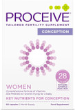 Proceive® Fertility Supplements for Women - Conception Vitamins for Trying to Conceive - Contains Zinc, Folic Acid, Vitamin D - 60 Capsules (1 Month Supply) - Vegan