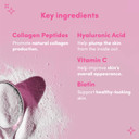 SOLV Type 1 Collagen Peptides Powder 5000mg, Pure Marine Collagen with Hyaluronic Acid, Biotin Hydrolyzed Collagen Supplements -Peach & Raspberry (30 Servings), Skin Hair Nail Support Supplements