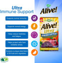 Alive! Ultra Immune Support Wholefood Plus, Contains 22 Vitamins and Minerals, Specifically Formulated to Support The Immune System - 60 Tablets