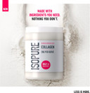 Isopure Collagen Powder Raspberry Lemonade Flavour with Vitamin C for Skin & Joint Support  20 g Collagen per Serve, Sugar-Free, No Artificial Flavours or Sweeteners  345 g