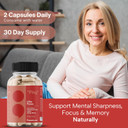 Paused Ultra Focus, Mind & Memory Supplement - 60 Capsules | 1 Month Supply Cognitive Enhancer with Lion's Mane & Iodine | Boosts Energy, Improves Mood & Mental Performance | Vegan & Gluten-Free | UK