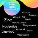 Kids Liposomal MultiVitamin - Strawberry Bubblegum Flavour - lipolife. Comprehensive multivitamin and Mineral Liquid Supplement for Ages 1+. 30 Servings