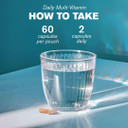 Daily Multi-Vitamin | Energy, Hair, Skin, Nails, Mental Performance, Immune Health | 60 Vegan Capsules | Two-A-Day | DR.VEGAN