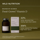 WILD NUTRITION Food-Grown® Vitamin D Gummies for Adults | Vitamin D3 1000iu Adult Gummies | Muscle, Bone, & Immune Support | Palm Oil-Free | 60 Count