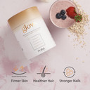 Pura Collagen Powdered Supplement Glow+, Hydrolysed Peptides, Hyaluronic Acid, Vitamins & Minerals, 12 Servings, 122 g Mini Tub