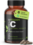 Feel Supreme - 100% Natural Vitamin C Capsules - Immune System Booster, VIT C Supplement, Vitamin C 1000mg, VIT C 1000mg Capsules, Vitamin C Supplements - 60 Capsules
