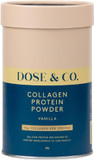 Dose & Co Collagen Protein Powder (Vanilla) 420g  Non-GMO, Gluten Free Collagen Peptides Supplement  20g of Whey Protein, Vanilla Dose & Co Collagen Protein Powder (Vanilla) 420g  Non-GMO, Gluten Free Collagen Peptides Supplement  20g of Whey Protein, Vanilla