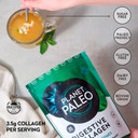 Planet Paleo Digestive Collagen Powder for Gut Health (245g, 35 Servings) Grass-Fed Bovine Collagen Peptides, with Liquorice, L-glutamine and Probiotics, Supports Digestion & Nutrient Absorption, Mint