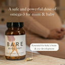 Bare Biology Omega 3 Pregnancy Supplement - Mums & Bumps Fish Oil Capsules (30 Servings) DHA 560mg, High Strength & 3rd Party Tested for Preconception, Pregnancy & Breastfeeding