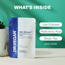 Skin Saviour | Fuels Collagen for Women and Men | Glowing Skin Support with Hyaluronic Acid, Acidophilus, Inulin, and Vitamin C | 60 Vegan Capsules | Two-A-Day | DR.VEGAN