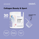 Osavi Collagen Beauty & Sport  225 g Powder | VERISOL® & TENDOFORTE® for Healthy Hair, Skin, Nails, Tendons & Ligament Strength | Improves Skin Elasticity & Reduces Wrinkles