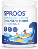 SPROOS - Marine Collagen - Beverage Powder - Hydrolised Collagen Peptides - Healthy Hair, Skin & Nails - Unflavoured (No Fishy Taste) - 24-Day Supply - 240 g