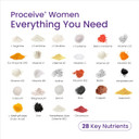 Proceive® Women & Proceive® Men Dual Pack Fertility Supplements for Conception - Vitamins & Minerals for Couples Trying to Conceive - Zinc, Vitamin D, B12-120 Capsules - Vegan