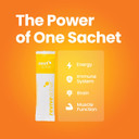 Zest Active Super Supplement Orange Flavour - 25 Ingredients in One Daily Sachet - Everyday Boost Supports Energy, Immune System, Brain & Muscle Function - 30 Day Supply