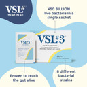 VSL#3 High-Concentration Probiotic Supplement (10 sachets) for Gut Health - 450 Billion Live Bacteria Across 8 Diverse Strains - Proven to Reach the Gut Alive & Trusted by NHS Healthcare Professionals