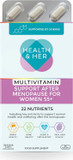 Health & Her Multivitamin Support After Menopause for Women 55+ - Supplements for Women - Nutrition and Wellbeing Support - 2 Month Supply, 120 Tablets - Vegan & Gluten Free