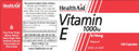 HealthAid Vitamin E 1000iu - 100 Capsules