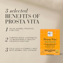 New Nordic Prosta Vita - Daily Supplement for Normal Prostate Function - 1 Month Supply for Mens Health - Pumkin Seeds & Turmeric - 60 Tablets