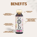 GOLD COLLAGEN Pure Plus - Collagen Supplements for Women & Men with Biotin for Hair Skin Nail, Hormonal Balance & Immune System Booster with Vitamin C, Hyaluronic Acid, Marine Collagen 1 Pack 10x50 ml