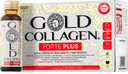 GOLD COLLAGEN New Forte Plus - Collagen Supplements for Women & Men with Biotin Hair Growth, Skin & Immune System Booster with 8g of Marine Collagen, Vitamin C & Hyaluronic Acid, 1 Pack 10x50ml