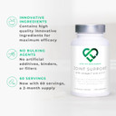 Joint Support, 2 Month Supply - 60 Capsules, with Glucosamine, Vitamin C, Hyaluronic Acid, Levagen® + UC-II® Chicken Collagen Type 2 for Joint Pain Relief, Joint Care Supplements for Men & Women