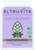 Altruvita Xanthohumol Hop Extract, Xanthohumol+ 200mg, 60 Capsules, 60 Days Supply, Antioxidant Support, Protects Cells from Stress-induced Oxidation, UK Product