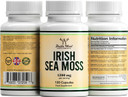 Irish Sea Moss Capsules, Ultra High Purity Potent Extract (180 Count, 1,200mg per Serving) (from Wildcrafted and Raw Chondrus Crispus) by Double Wood Supplements