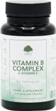 Vitamin B Complex & C - Non-Acidic Vitamin C - 60 Vegan Capsules - Non-GMO, Made in The UK by G&G Vitamins