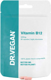 Daily Vitamin B12, 2000ug | High Strength Energy Support | 30 Vegan Capsules | One-A- Day | DR.VEGAN