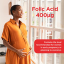 Healthspan Folic Acid 400µg | 360 Tablets | Women's Health | Vitamin B9 | High Strength Formulation | Early Pregnancy | Planning to Conceive | Vegan