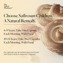 The Naked Pharmacy | Saffrosun for Children | Sleep & Balance | Natural Saffron Supplements with Vitamins D3 & B12 | High Strength | No Additives | Vegan | 60 Capsules
