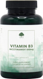 Vitamin B3 Nicotinamide 500mg | Non-Flush High Strength Vitamin B3 | 120 Vegan Capsules | G&G Vitamins (Pack of 2)