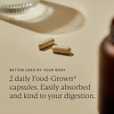 WILD NUTRITION Food-Grown® Energy Support | with Iron, Vitamin C, and Magnesium - Ethically Sourced - Maintain Energy Levels + Immune Support - 60 Capsules