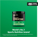 Optimum Nutrition Micronised Creatine Powder, 100% Pure Creatine Monohydrate Powder for Performance and Muscle Power, Unflavoured, 55 Servings, 187 g